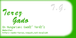 terez gado business card